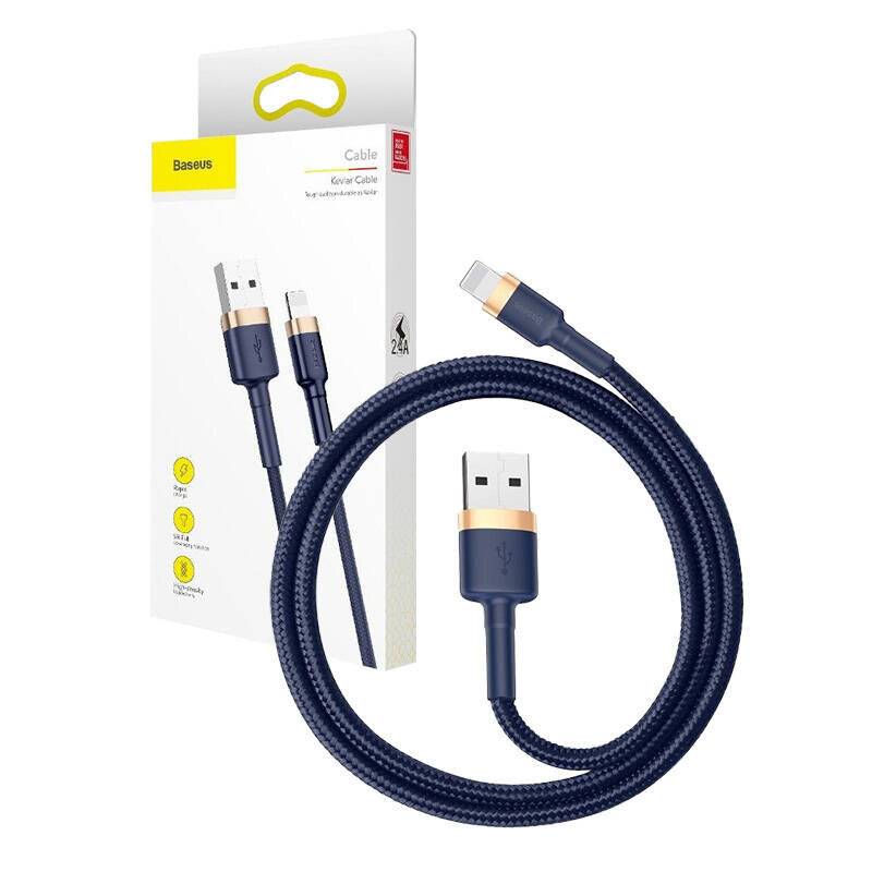 Baseus Cafule Lightning Kabel 2.4A 1m (Gold+Dunkelblau)