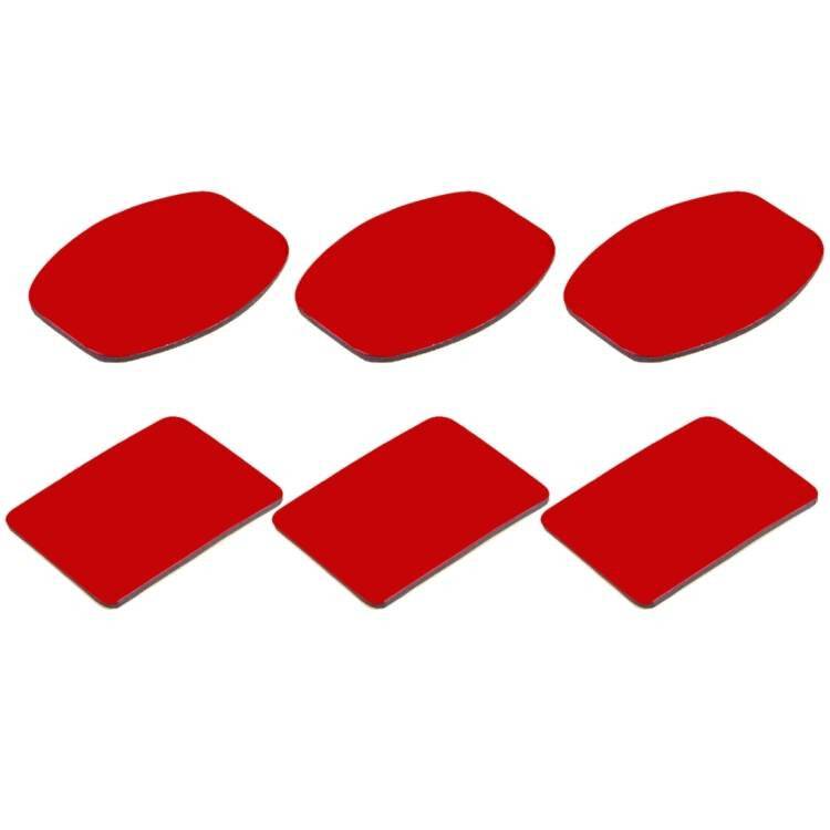 Satz von 6x VHB Puluz Aufkleber für Osmo Action / GoPro