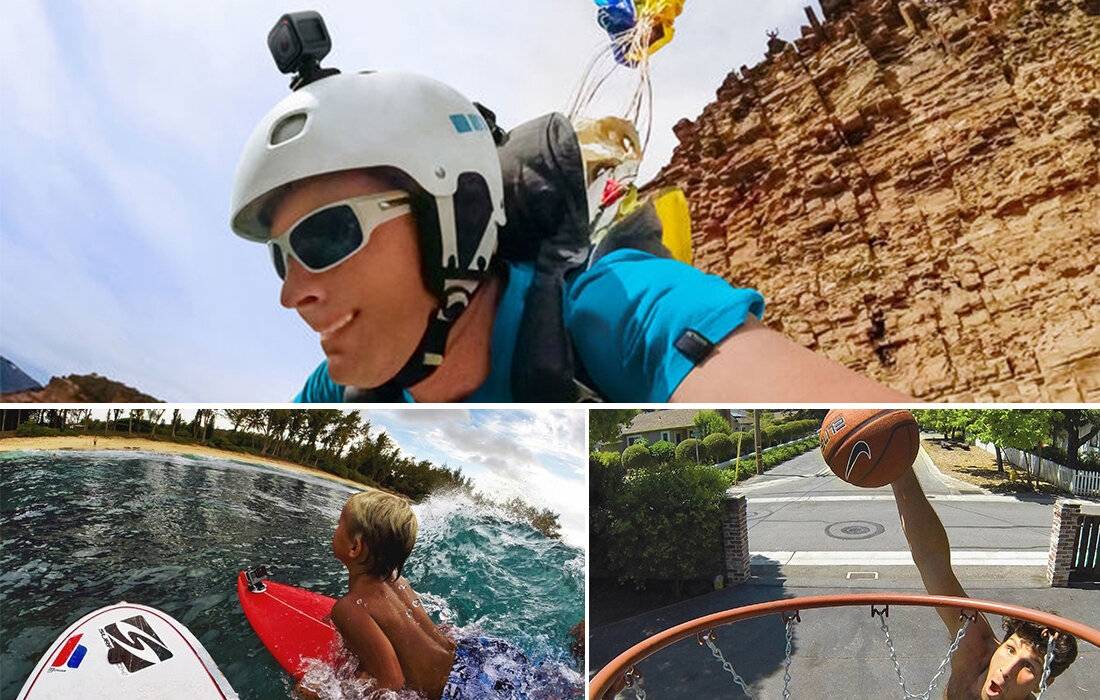 Set von Aufklebern und Befestigungen Puluz do Osmo Action / GoPro