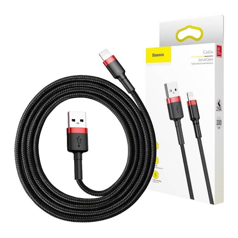 Baseus Cafule Kabel USB Lightning 2A 3m (Schwarz+Rot)