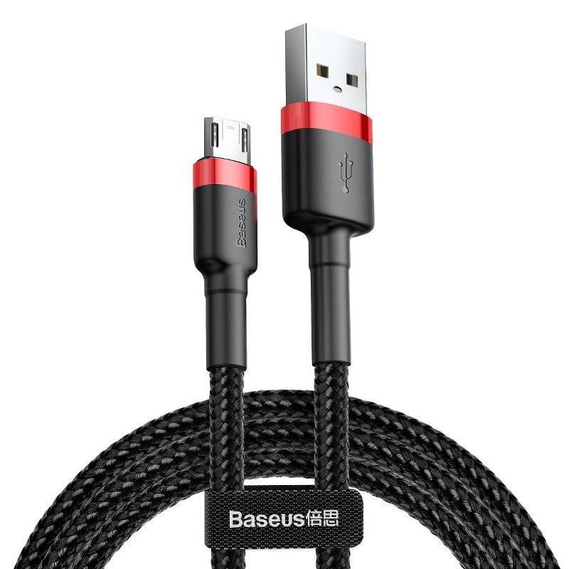 Baseus Cafule Micro USB Kabel 2A 3m (Schwarz+Rot)