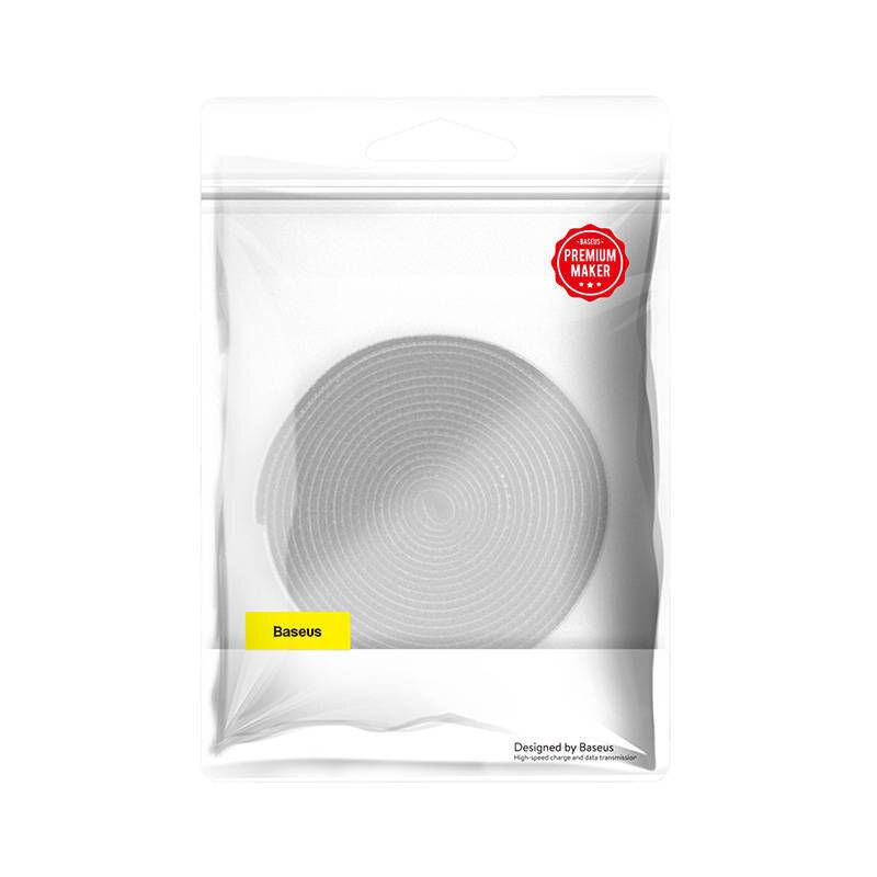 Baseus Regenbogen Kreis Klettverschlussriemen 3m Grau