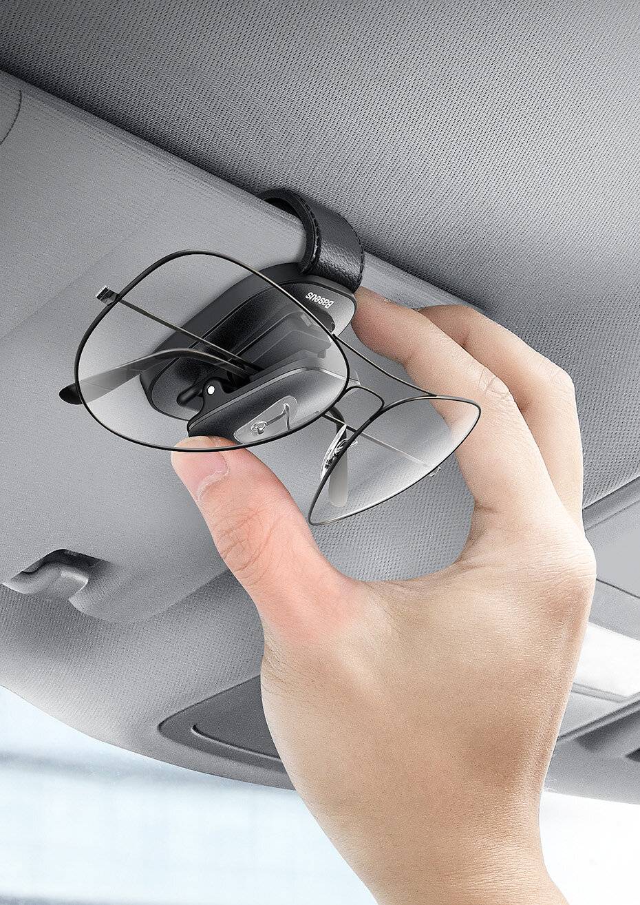 Baseus Platinum Fahrzeugbrillenclip (Klemmtyp) Schwarz