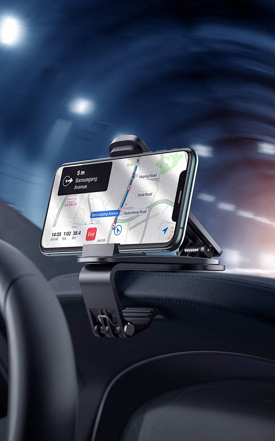 Baseus Big Mouth Pro Autohalterung (schwarz)