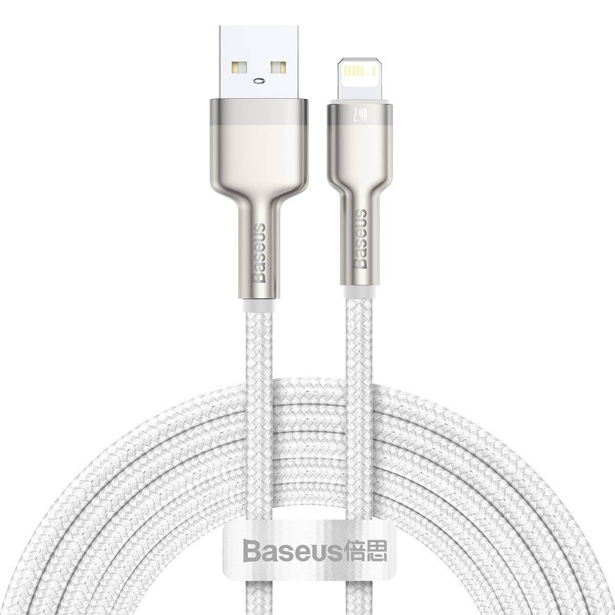 USB-Kabel für Lightning Baseus Cafule, 2.4A, 2m (weiß)