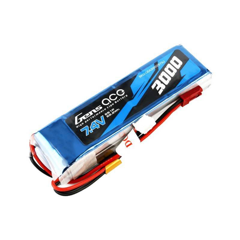 Akku Gens Ace 3000mAh 7.4V 1C 2S1P LiPo