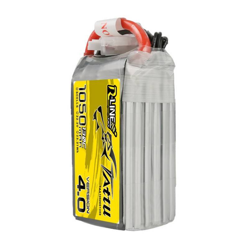 Tattu R-Line 4.0 1050mAh 22.2V 130C 6S1P XT60 Akku