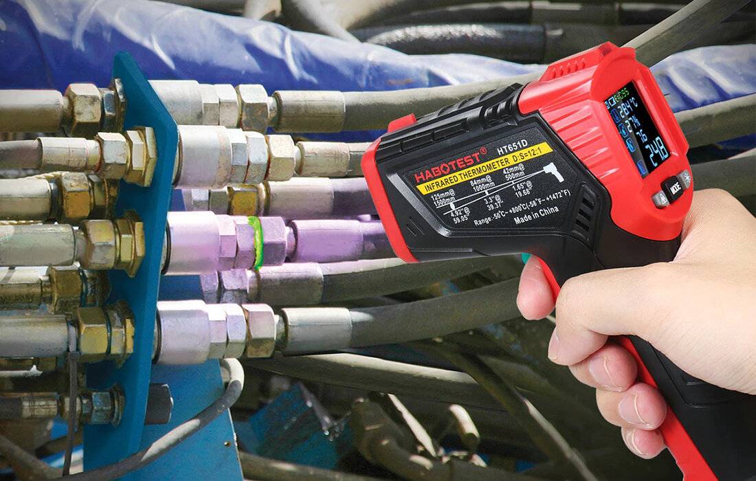 Digitales Laser-Pyrometer Habotest HT651D, Feuchtigkeitsmessgerät