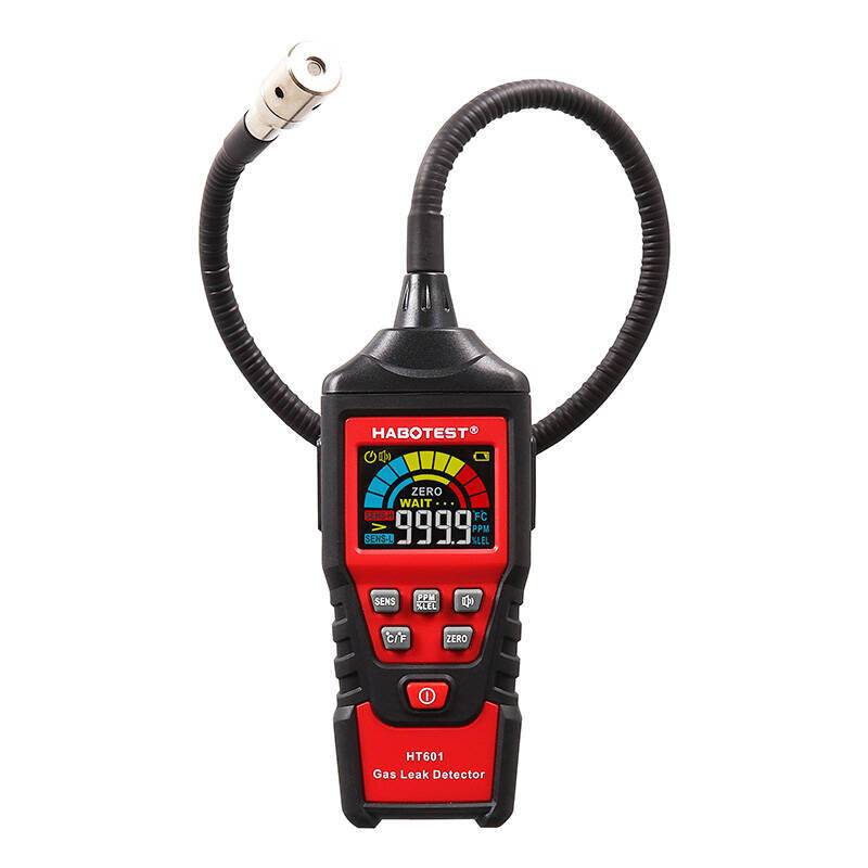 Gasleckdetektor Habotest HT601B mit HD-LCD-Display, Temperaturmessung und Alarmfunktion