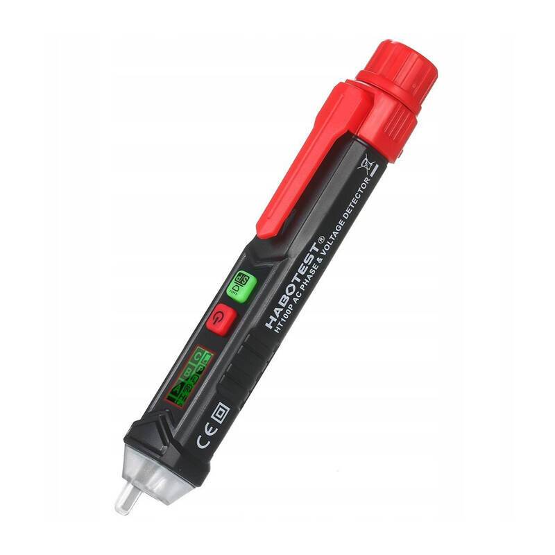 Habotest HT100P Berührungsloser Spannungs- und Phasenprüfer, AC 12-1000V, LCD
