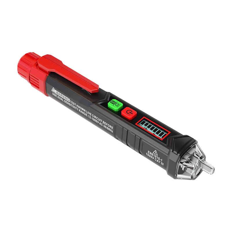 Habotest HT100P Berührungsloser Spannungs- und Phasenprüfer, AC 12-1000V, LCD