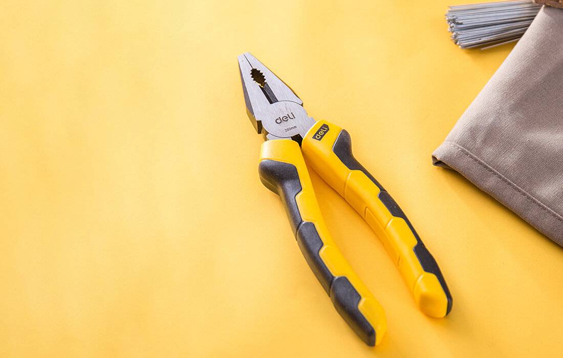 Kombinationszange 8" Deli Tools EDL2008 (gelb)