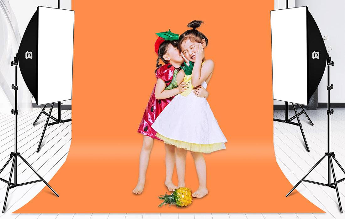 Studio-Set Puluz Softbox 50x70cm, Stativ, LED-Lampe 4 Stück PU5071EU