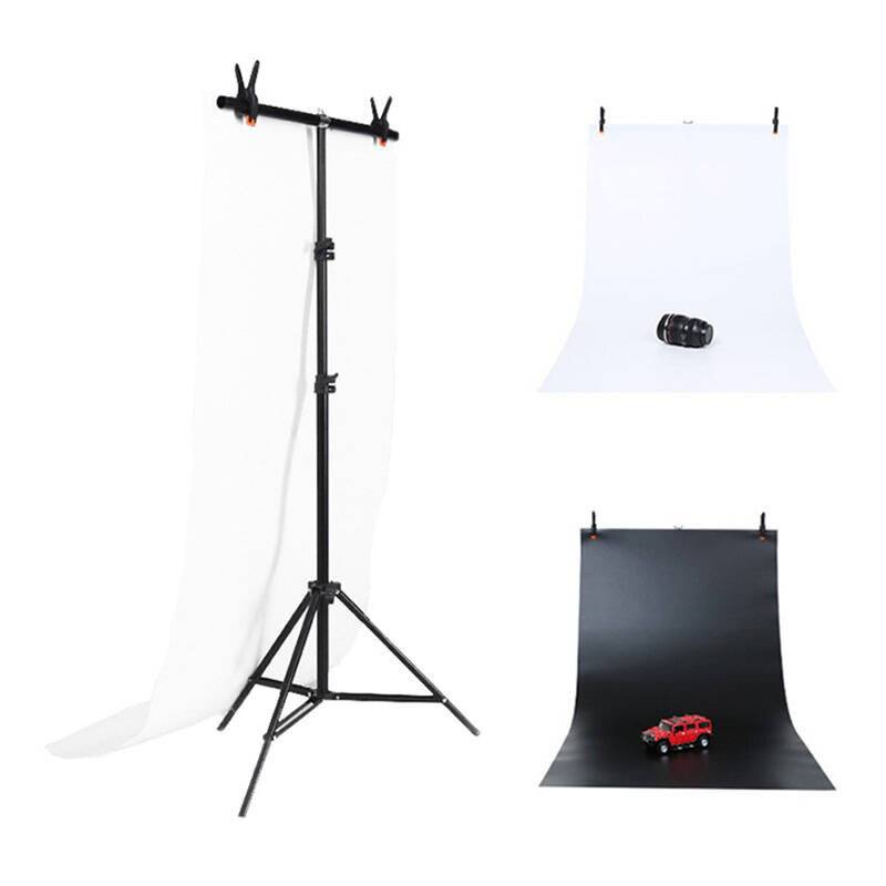 Fotostudio Hintergrund Unterstützung Puluz 70x200cm + Backdrops 2 Stück DCA0976