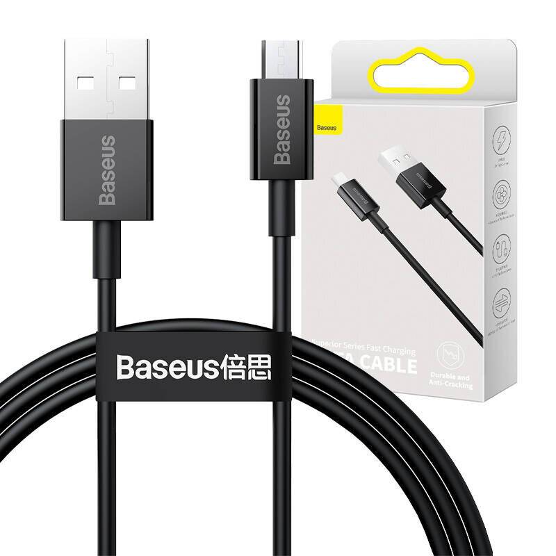 Baseus Superior Series Kabel USB zu micro USB, 2A, 1m (schwarz)