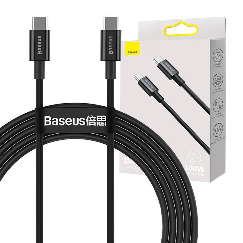 Baseus Superior Series Kabel USB-C auf USB-C, 100W, 2m (schwarz)
