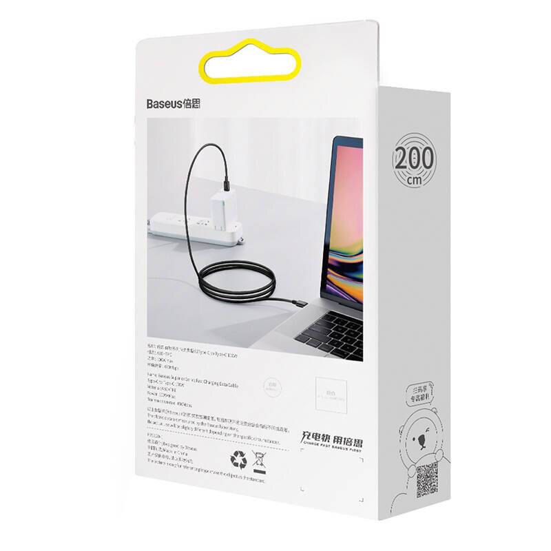 Baseus Superior Series Kabel USB-C auf USB-C, 100W, 2m (schwarz)