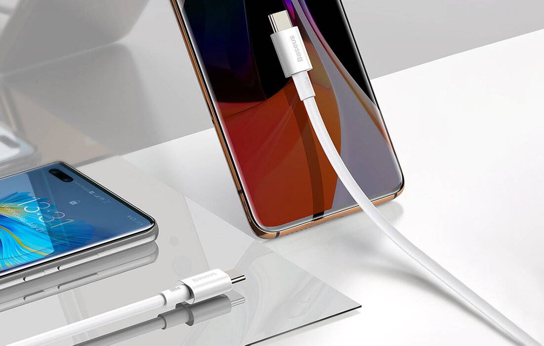 Baseus Superior Series Kabel USB-C auf USB-C, 100W, 2m (weiß)
