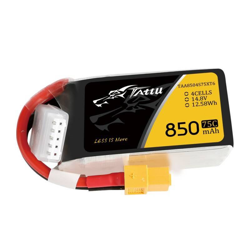 Tattu 850mAh 14.8V 75C 4S1P XT60 Akku