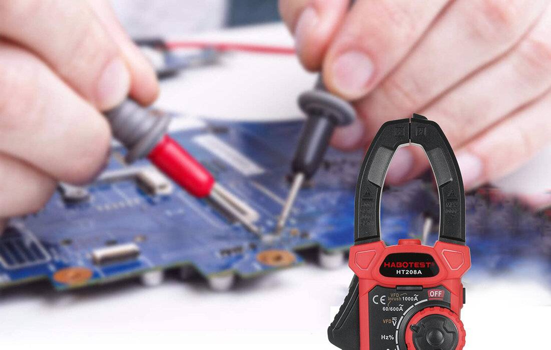 Digitales Stromzangenmessgerät Habotest HT208A True RMS