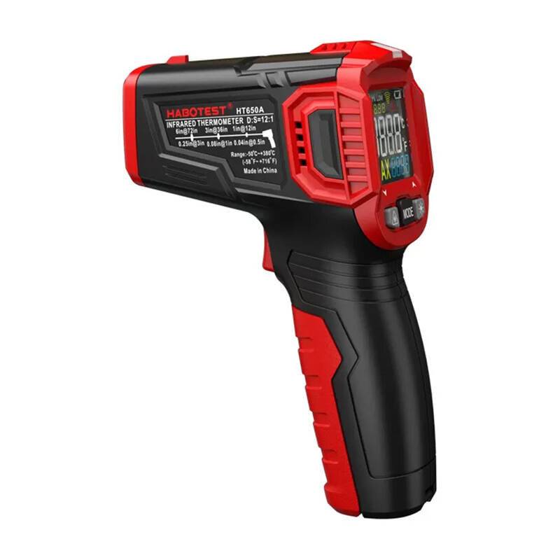 Infrarot-Thermometer Habotest HT650A, -50 bis +380 °C, 12:1 Optik, Berührungslos