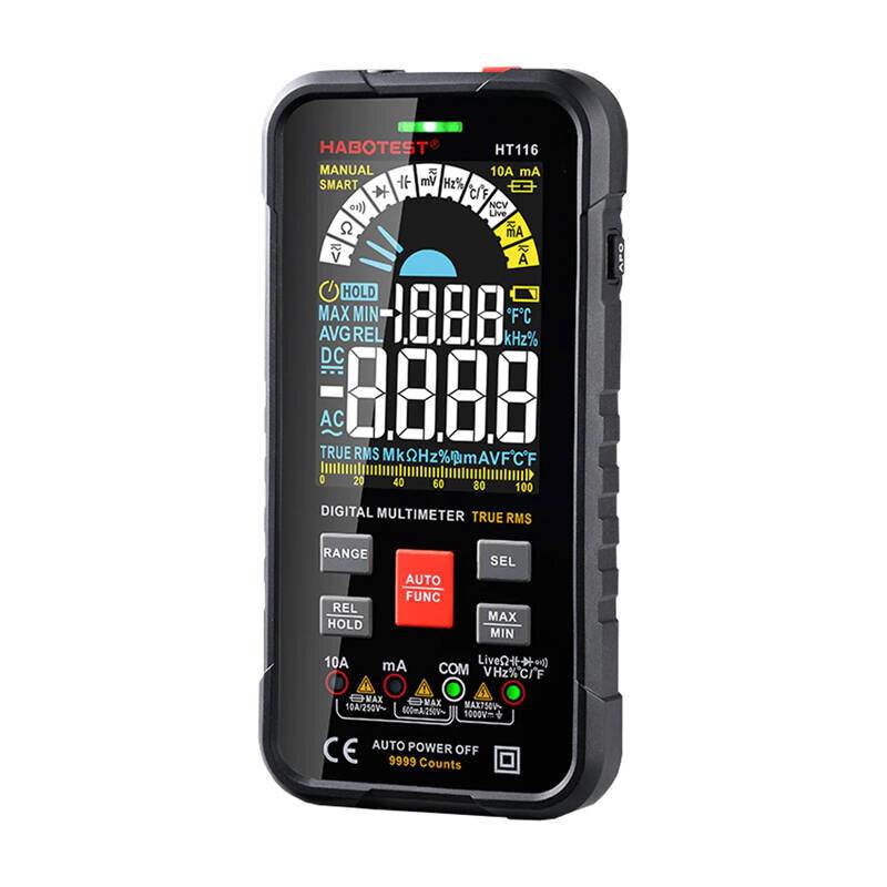 Digitales Universalmultimeter Habotest HT116 Echteffektivwerte, NCV