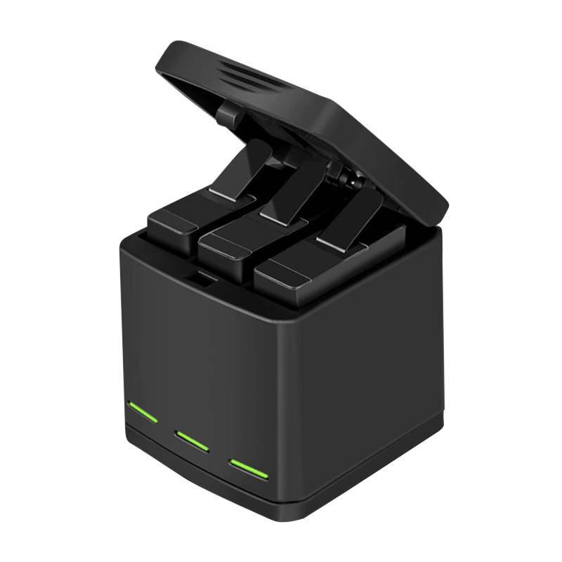 3-Schacht-Ladebox Telesin für GoPro Hero 8 + 2 Akkus (GP-BNC-801)