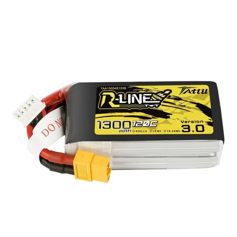Tattu R-Line Version 3.0 1300mAh 14.8V 120C 4S1P XT60 Akku