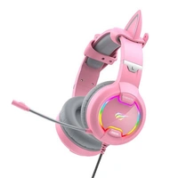 Gaming-Kopfhörer Havit GAMENOTE H2233d RGB (rosa) Gaming-Kopfhörer Havit GAMENOTE H2233d RGB (rosa)