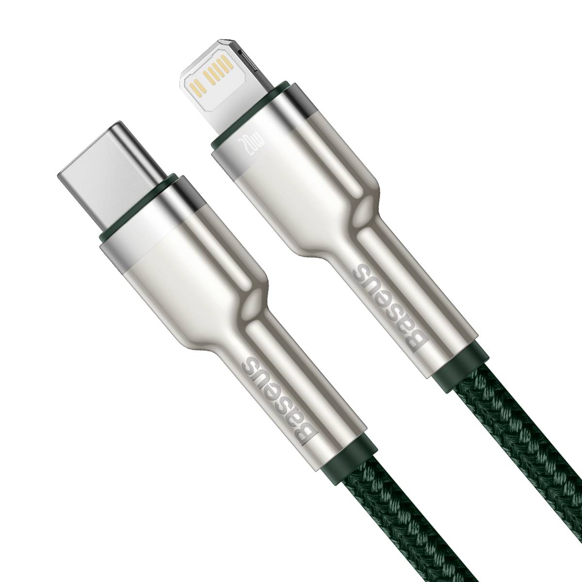 USB-C Kabel für Lightning Baseus Cafule, PD, 20W, 1m (grün)