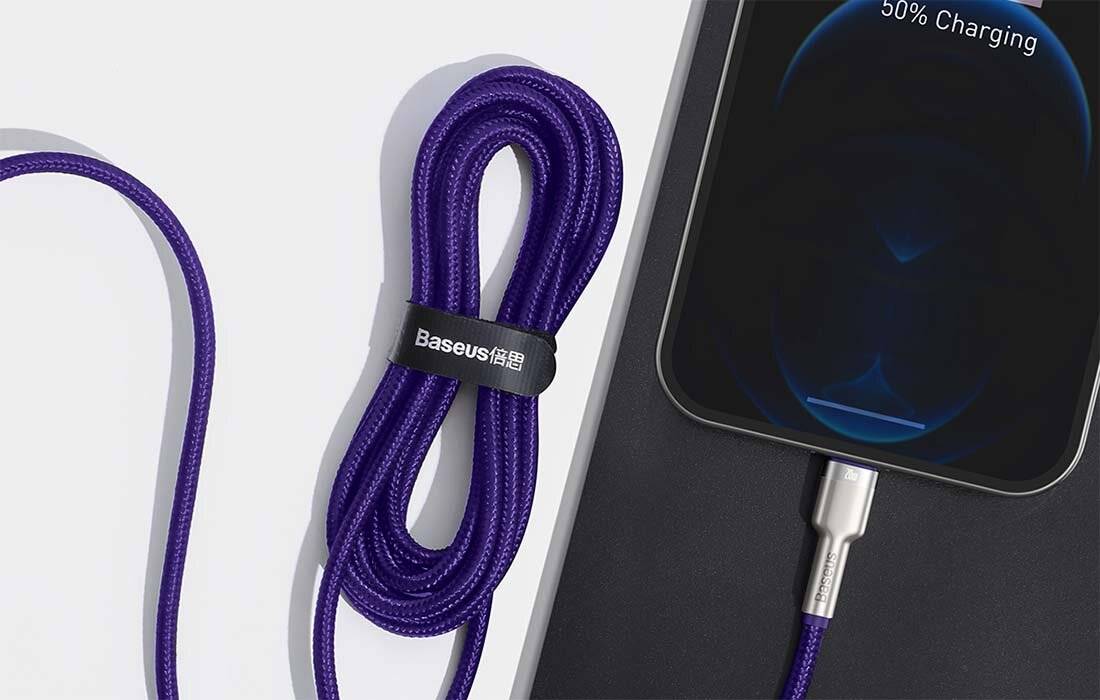 Baseus Cafule Series USB-C Kabel für Lightning, 20W, 2m (lila)