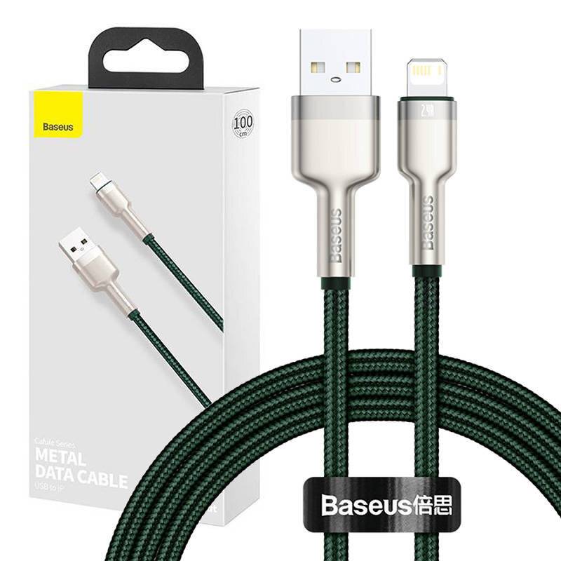 USB-Kabel für Lightning Baseus Cafule, 2.4A, 1m (grün)