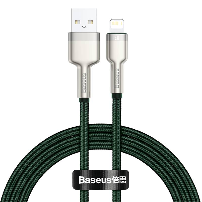 USB-Kabel für Lightning Baseus Cafule, 2.4A, 1m (grün)