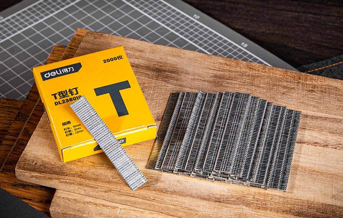 Heftklammern Typ T Deli Tools EDL238010, 2000 Stück