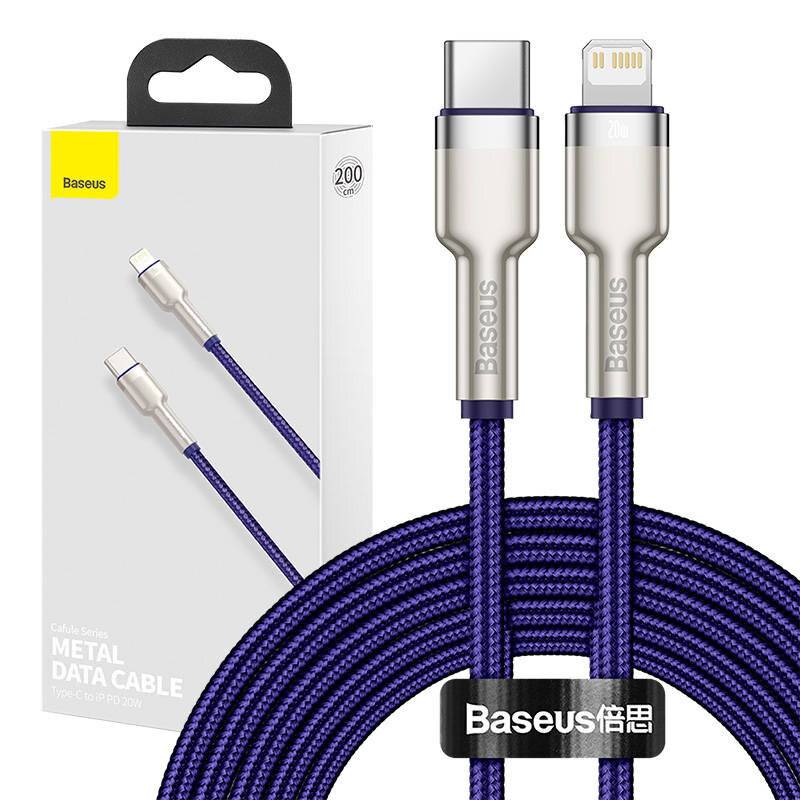 Baseus Cafule Series USB-C Kabel für Lightning, 20W, 2m (lila)