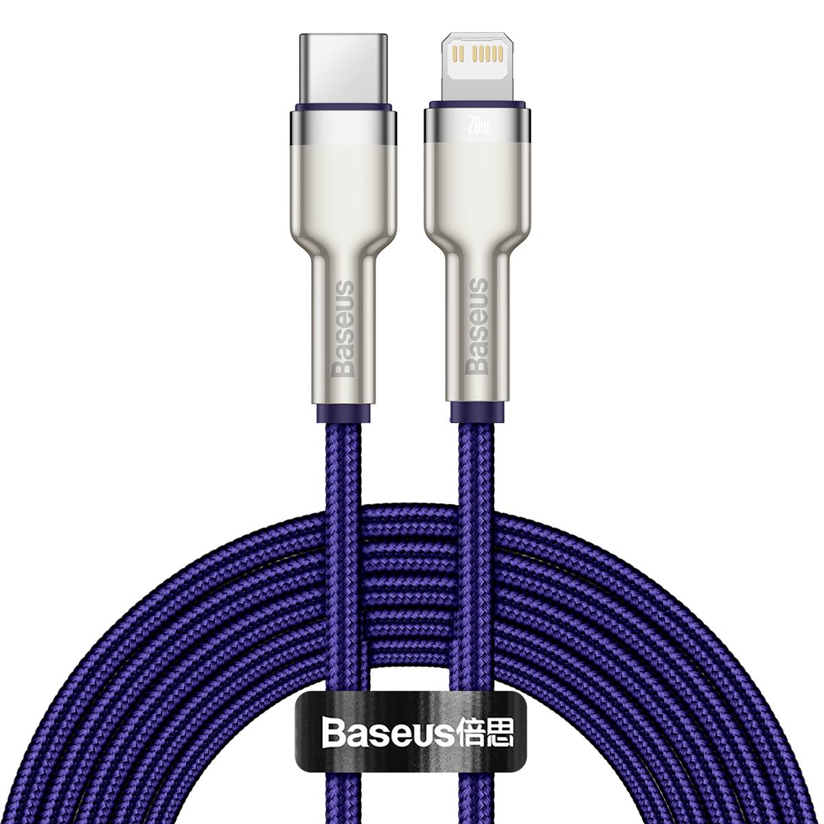 Baseus Cafule Series USB-C Kabel für Lightning, 20W, 2m (lila)