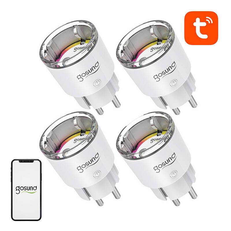 Gosund EP2 WiFi smart socket, 4 Stück (Vierer-Pack) 10A Tuya