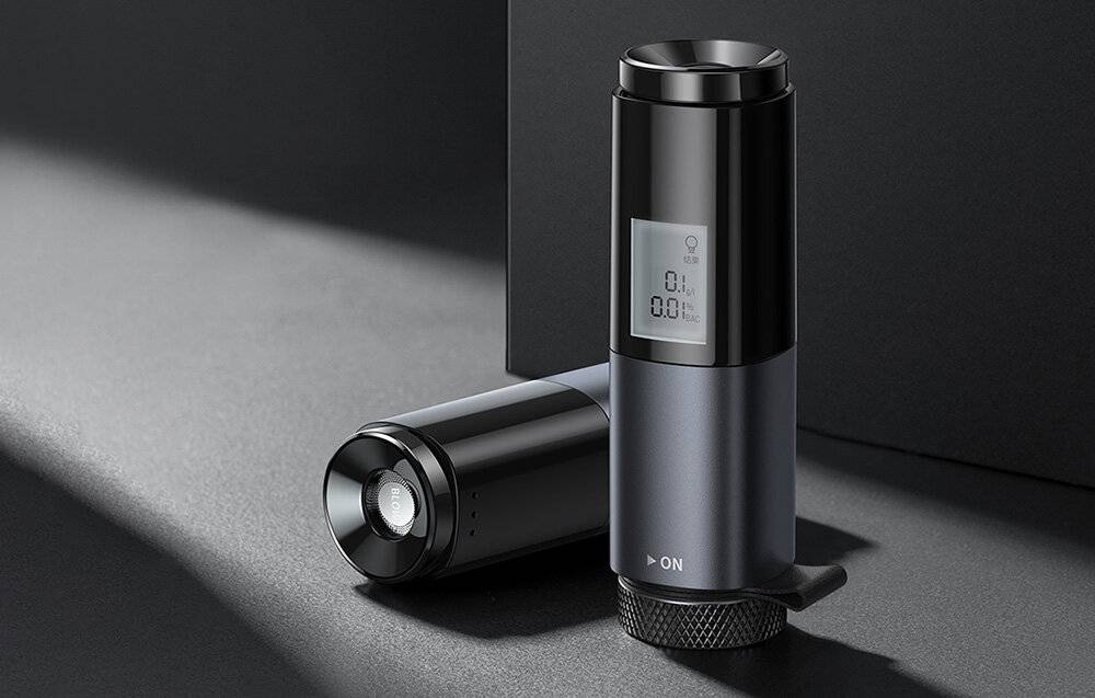 Atemlos Elektronischer Atemalkoholtester mit LCD-Baseus (Schwarz)