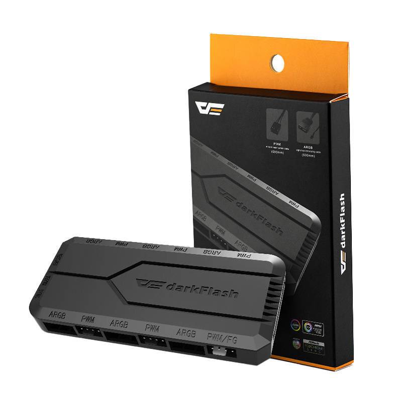 Lüftersteuerung für Computer Darkflash RC2 RGB PWM + Fernbedienung (schwarz)