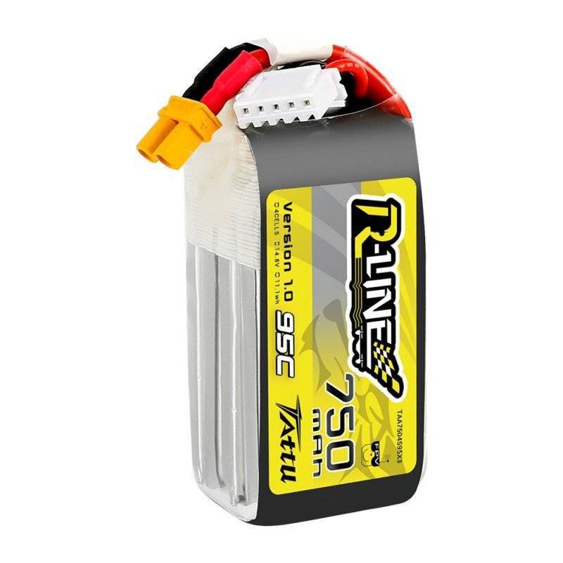Akku Tattu R-Line 750mAh 14.8V 95C 4S1P JST-XHR