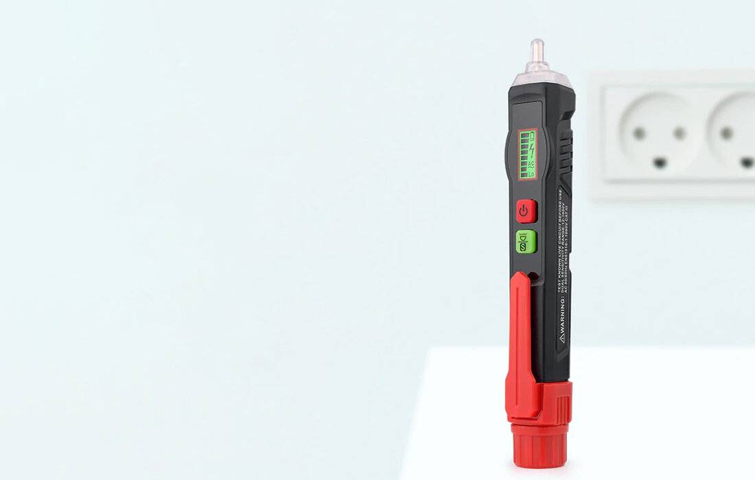 Habotest HT101 Berührungsloser Spannungsprüfer 12-1000V AC, LCD, Taschenlampe
