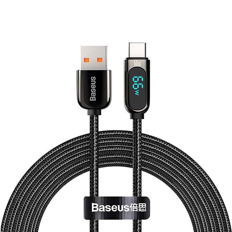 Baseus Display-Kabel USB zu Typ-C, 66W, 1m (schwarz)