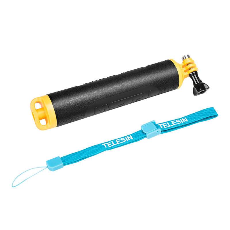Gummierter schwimmender Handgriff Telesin für Action- und Sportkameras (GP-MNP-300-YL)
