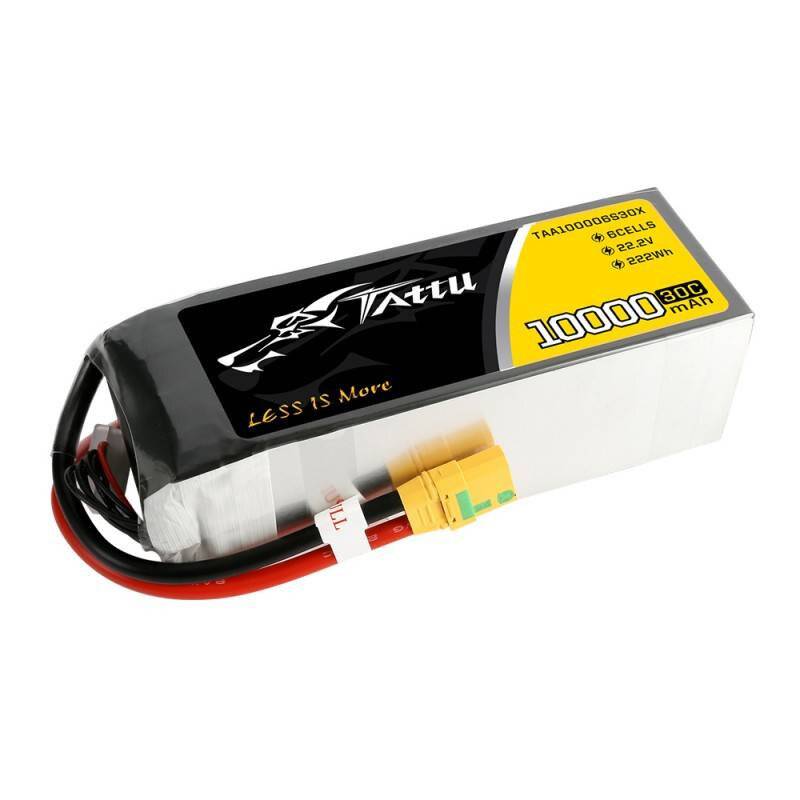 Akku Tattu 10000mAh 22.2V 30C 6S1P XT90 Anti-Funken-Stecker