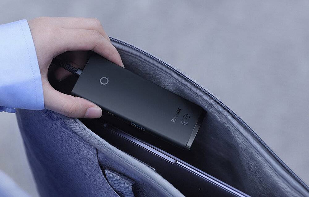 Baseus Lite Series Hub 4in1 USB-C auf 4x USB 3.0 + USB-C, 1m (Schwarz)