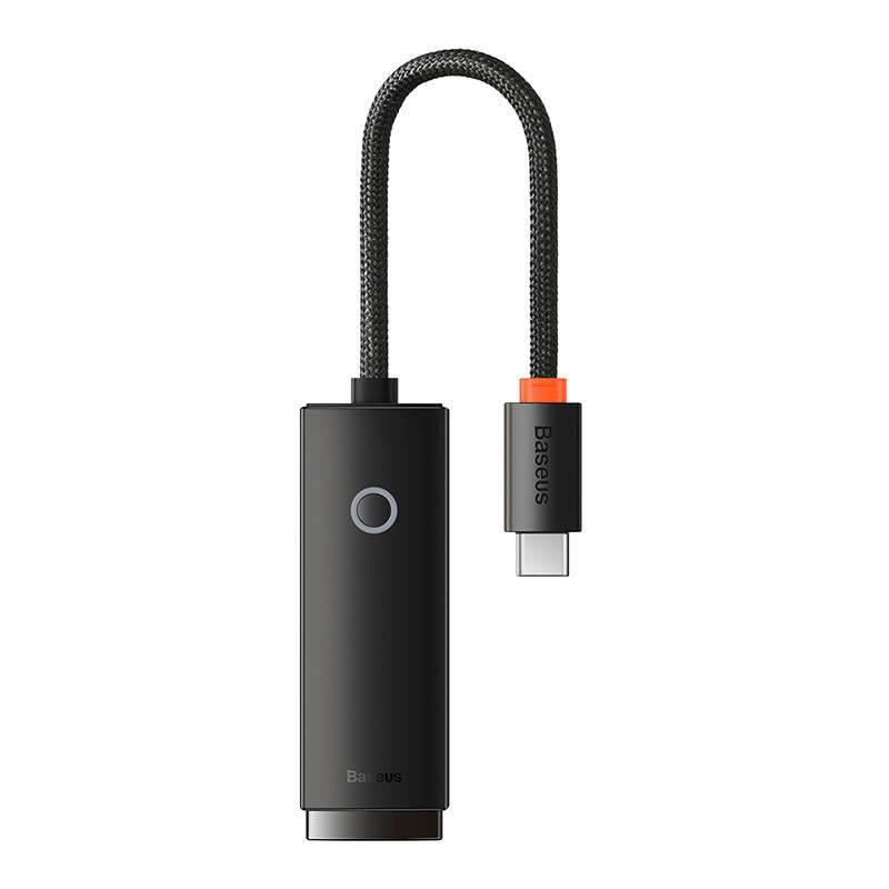 Netzwerkadapter Baseus Lite Serie USB-C auf RJ45 (schwarz)