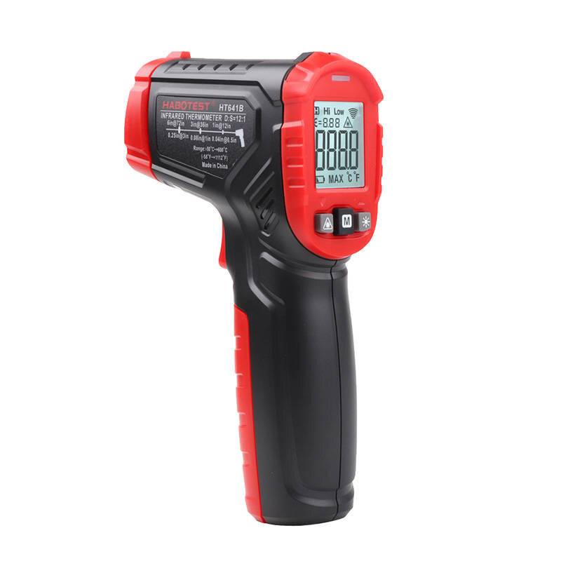 Habotest HT641B Infrarot-Thermometer, -40°C bis +600°C, 12:1, einstellbarer Emissionsgrad