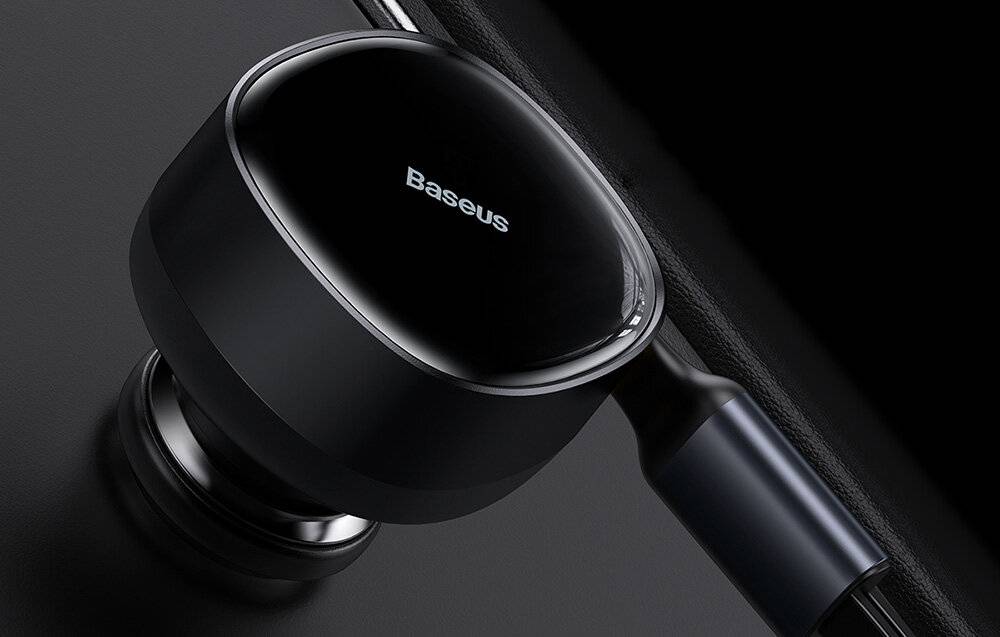 Autoladegerät Baseus Enjoyment mit Kabel USB-C + Lightning 3A, 30W (Schwarz)