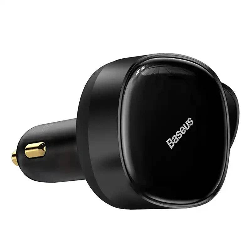 Autoladegerät Baseus Enjoyment mit Kabel USB-C + Lightning 3A, 30W (Schwarz)