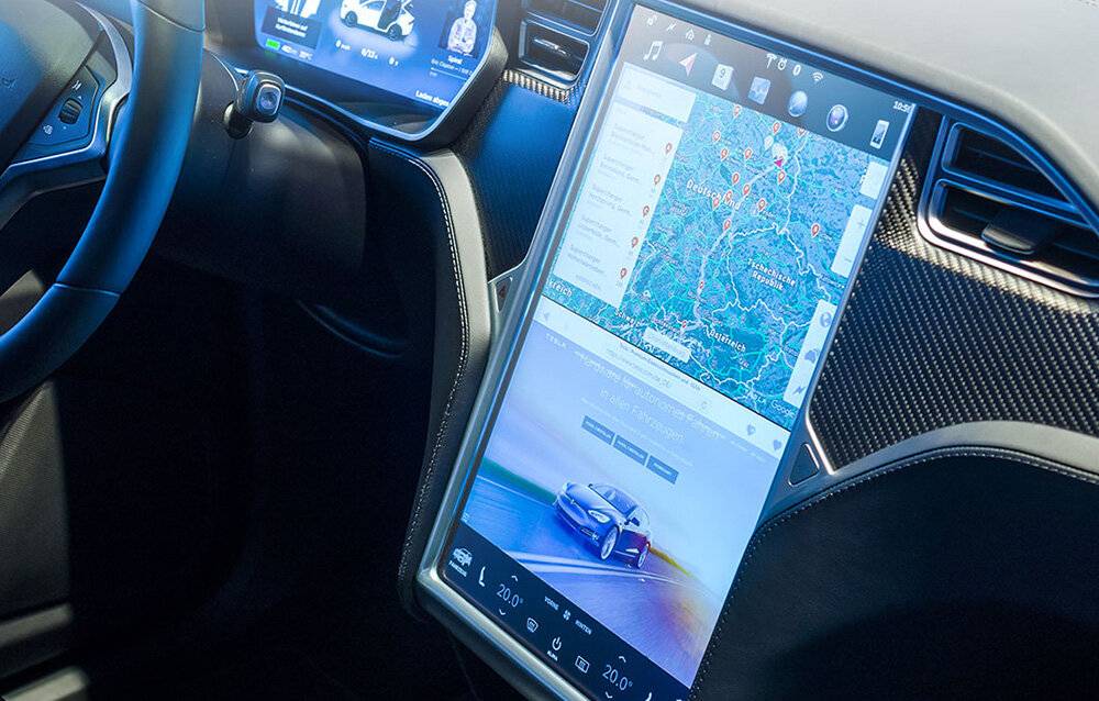 Gehärtetes Glas Baseus Crystal 0.3mm für Tesla model X/S 17''